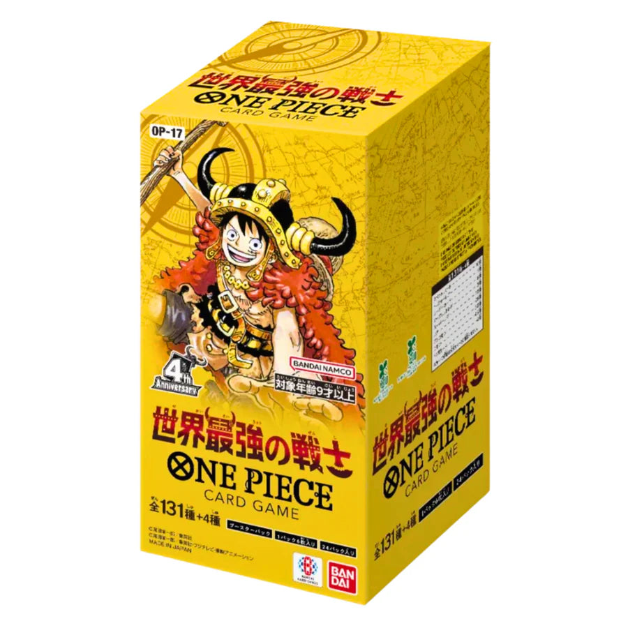 Japanese One Piece - OP17 - The World's Strongest Warriors - Booster Box