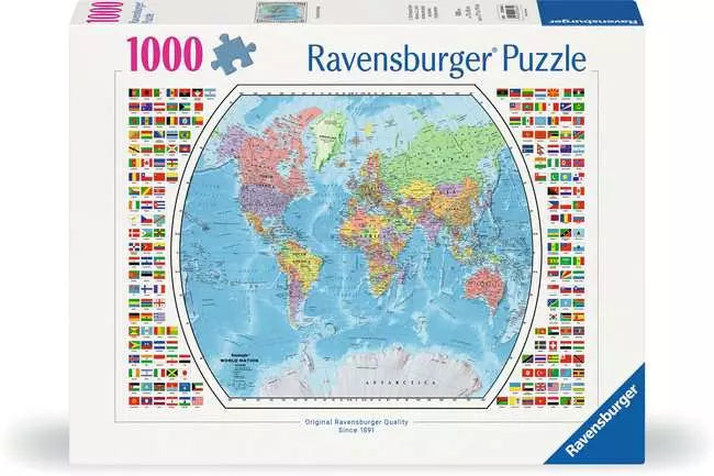 Political World Map 1000pcs