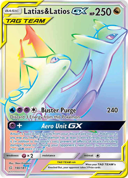 Latias & Latios-GX - Team Up - 177/181 (Secret)