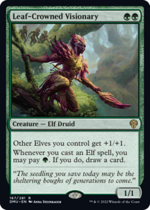 Leaf-Crowned Visionary - Dominaria United - 167