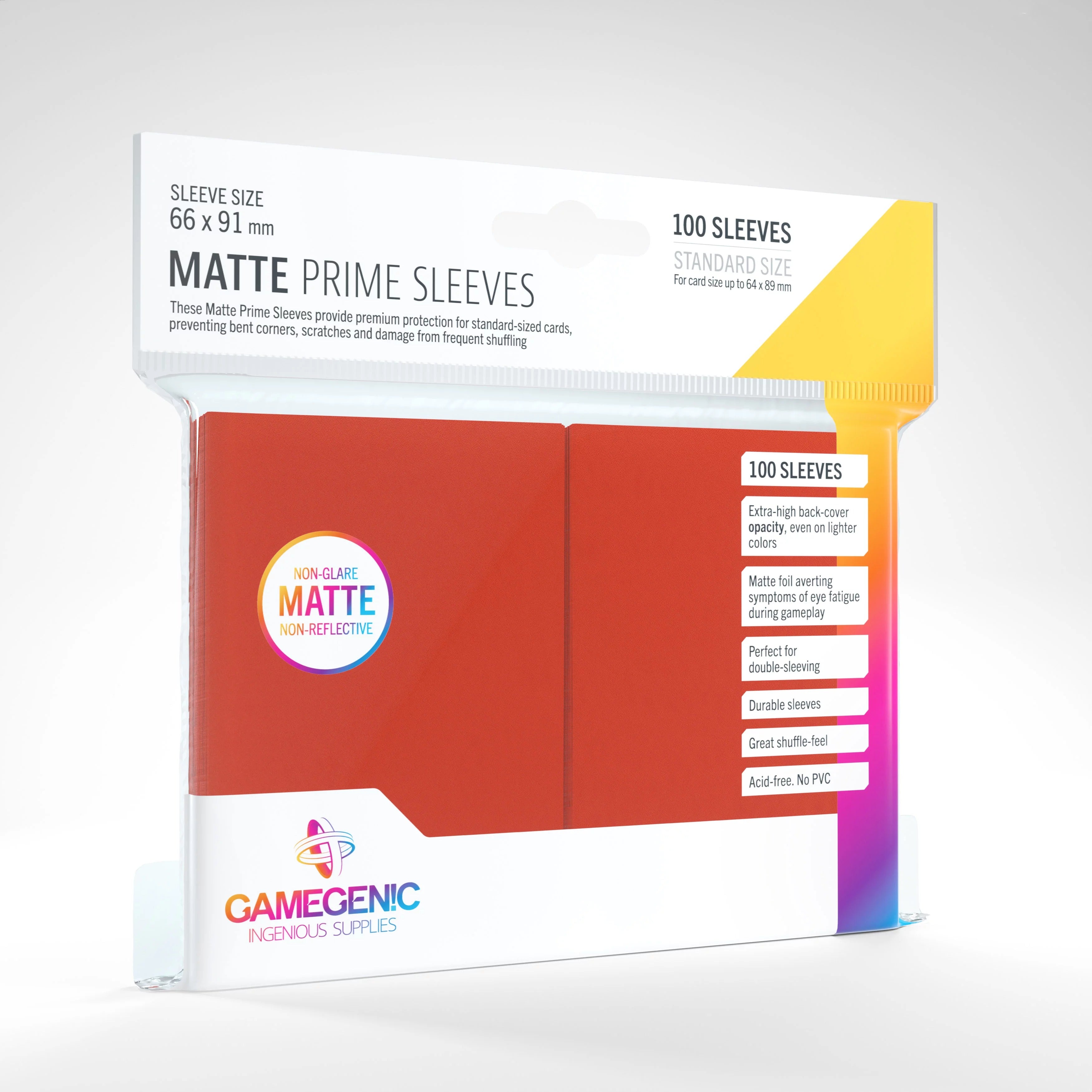 Gamegenic Prime Sleeves Matte 100ct