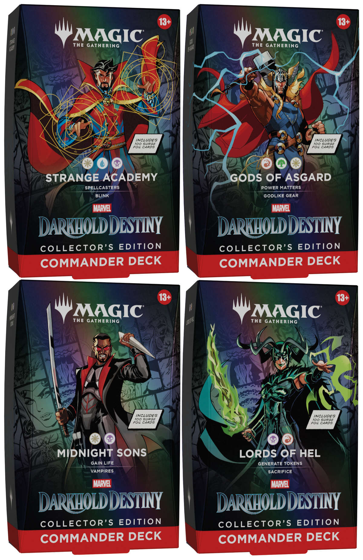 MTG: Marvel: Darkhold Destiny - Commander Decks Collector's Edition - Set of 4 **Pre-Order**