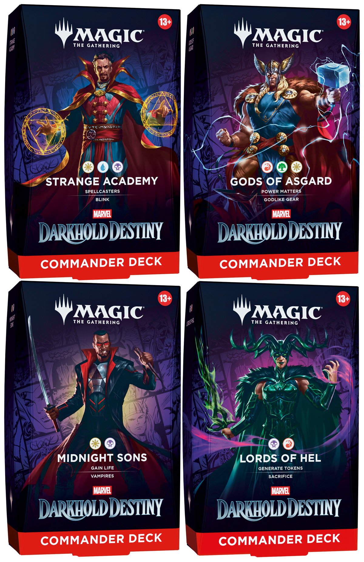 MTG: Marvel: Darkhold Destiny - Commander Decks - Set of 4 **Pre-Order**