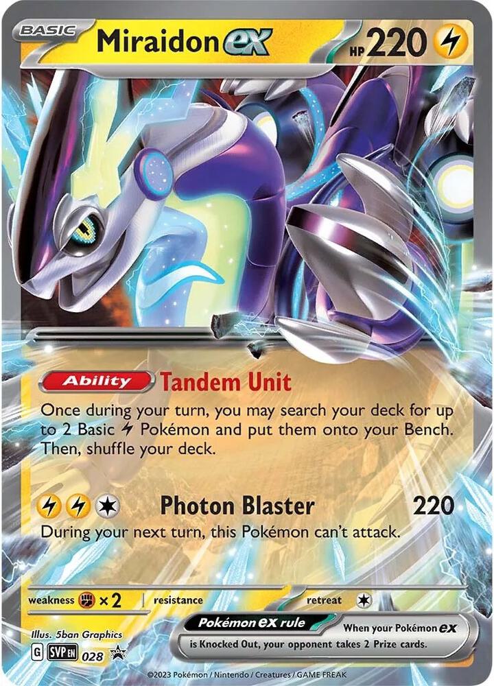Miraidon ex - 028 - SV: Scarlet & Violet Promo Cards - 028