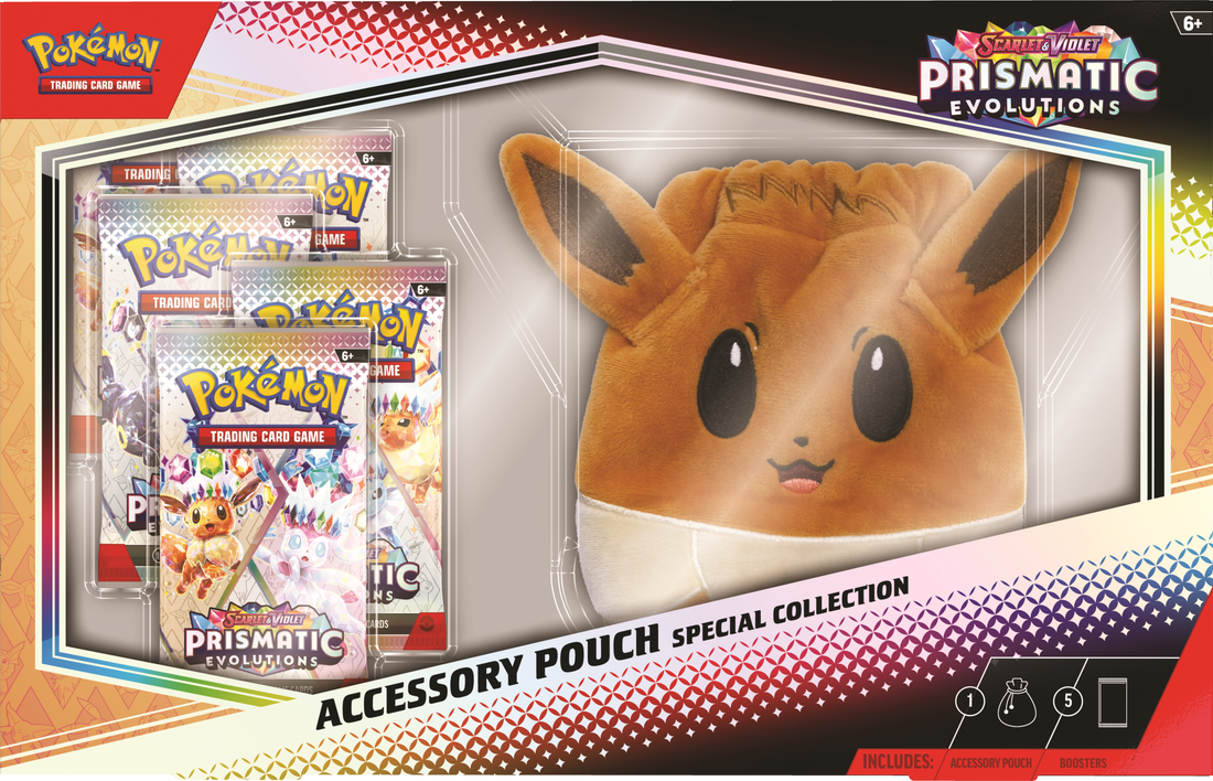 Pokemon Prismatic Evolutions Accessory Pouch Special Collecton **Restock**