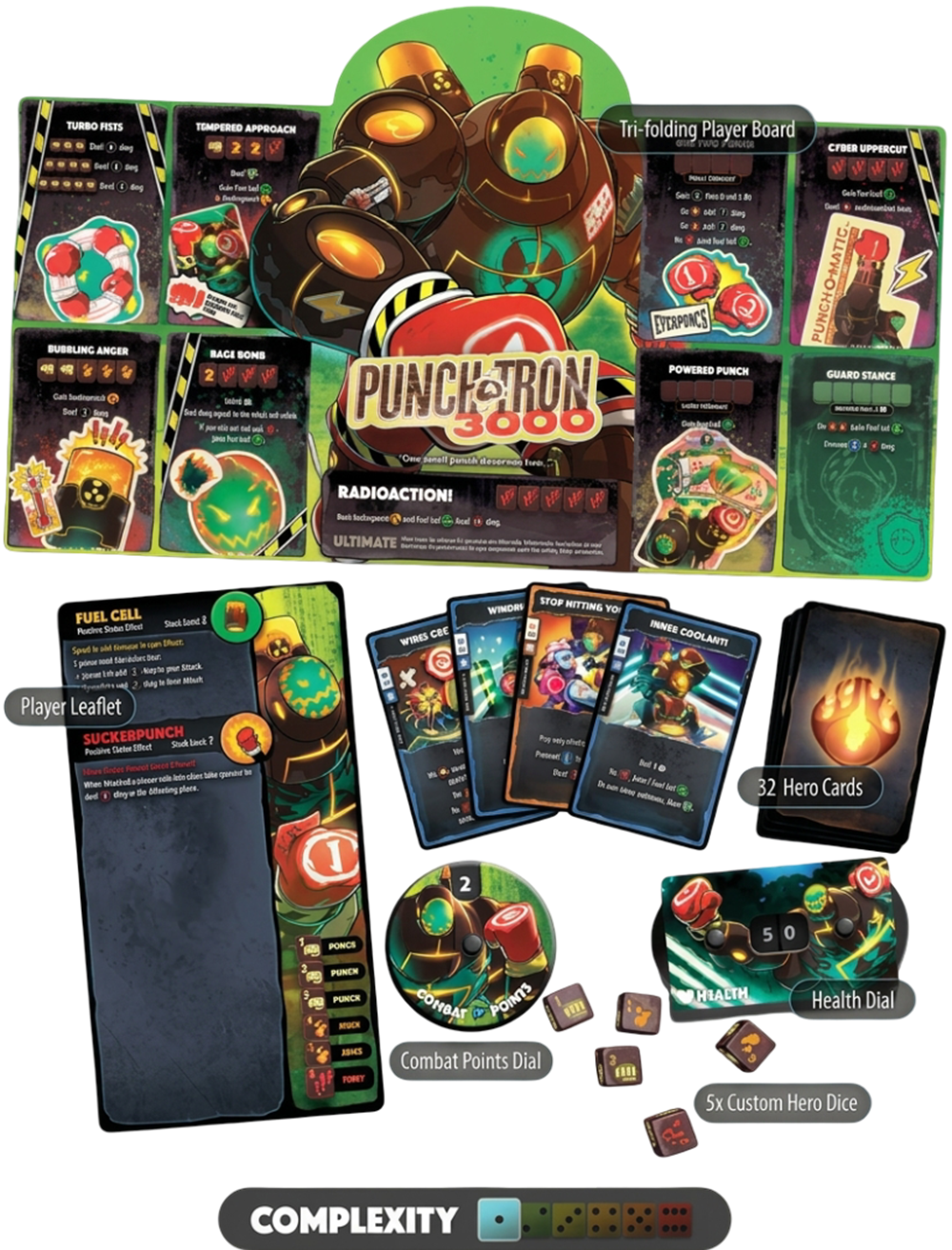 Dice Throne - Hero Pack - Punch-A-Tron 3000 **Pre-Order**