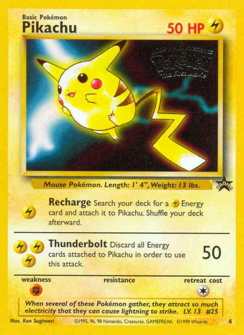 Pikachu - Wizards Black Star Promos - #4 (Non-Holo)