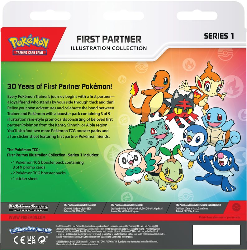 Pokemon First Partner Illustration Collection Series 1