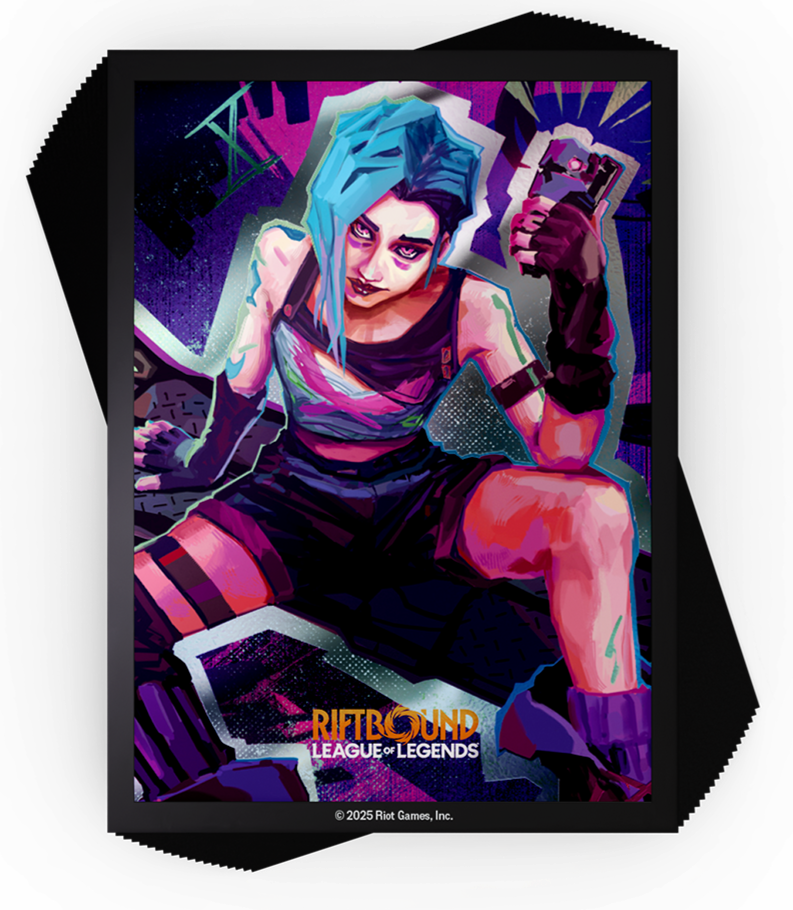 Riftbound League of Legends TCG - Origins - Art Sleeves Jinx 100ct.