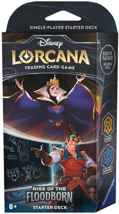 Disney Lorcana: Rise of the Floodborn Starter Deck: Amber & Sapphire