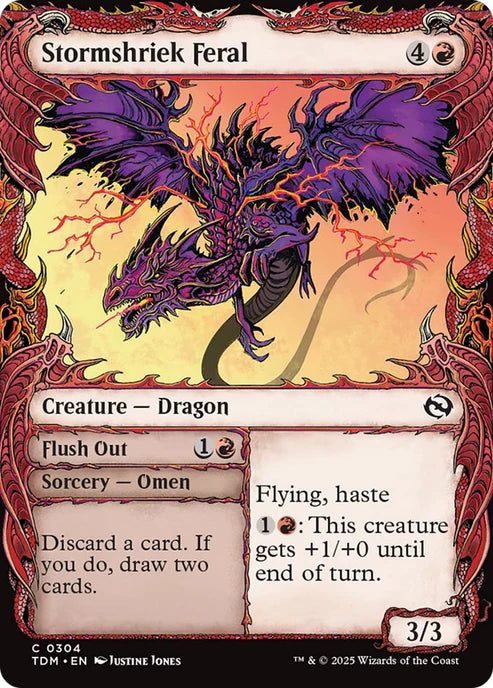 Stormshriek Feral // Flush Out - Tarkir: Dragonstorm - 304