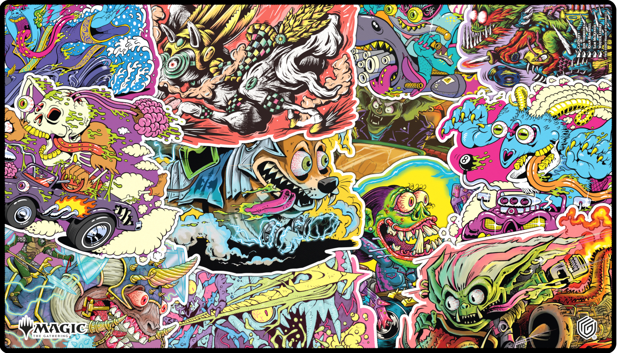 UG Playmat MTG Aetherdrift V4