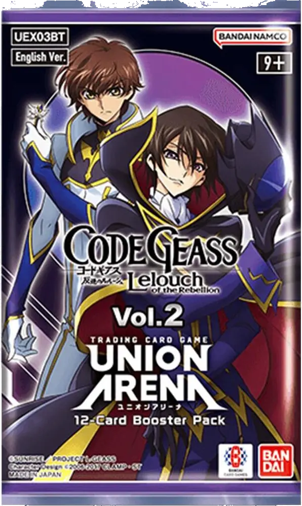 Union Arena: Code Geass Lelouch Of The Rebellion Volume 2 Booster Pack