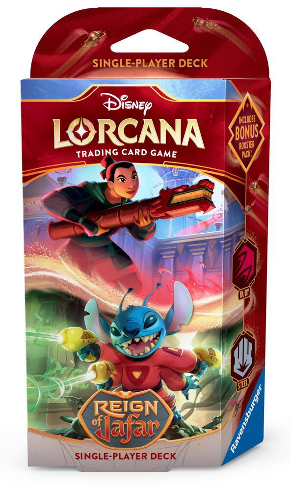 Disney Lorcana: Reign of Jafar - Single-Player Deck: Ruby/Steel