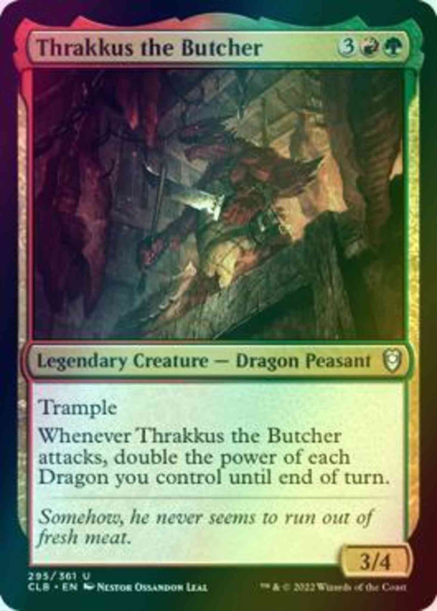 Thrakkus the Butcher - Commander Legends: Battle for Baldur's Gate - 295 (Foil)