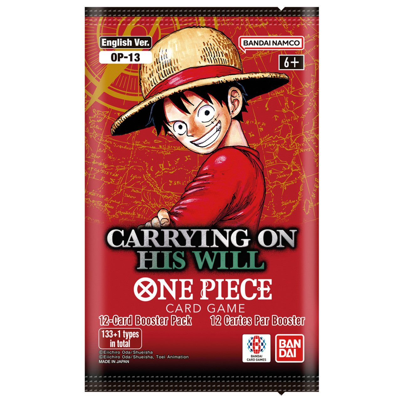 One Piece Card Game - OP13 - Carry On His Will - Booster Pack ** Pre-O One Piece Card Game - OP13 - Carry On His Will - Booster Pack ** Pre-O