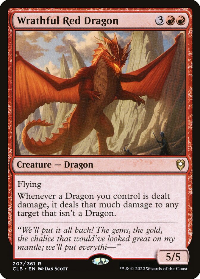 Wrathful Red Dragon - Commander Legends: Battle for Baldur's Gate - 207