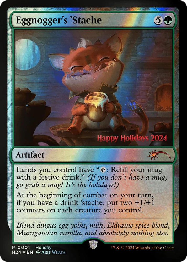 Eggnogger's 'Stache - Happy Holidays - 1 (Foil)