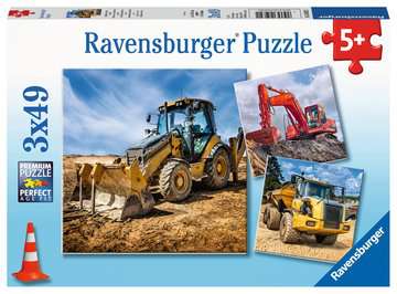 Diggers at Work 3x49pcs