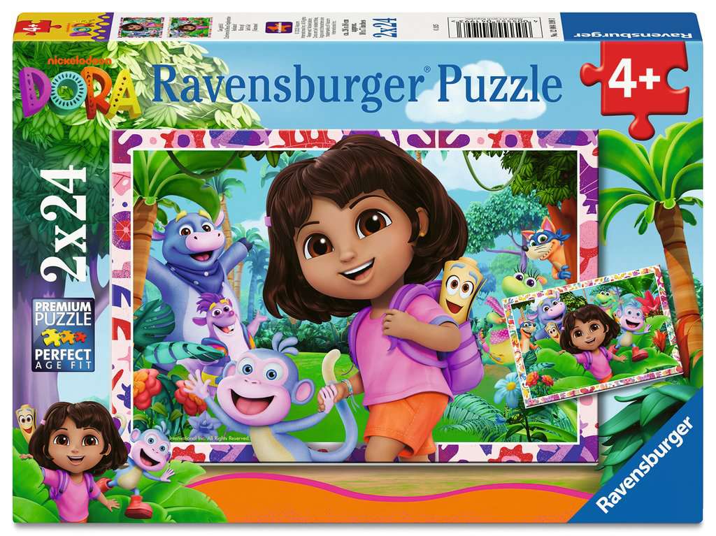 Dora, The Explorer - Let's Go! Puzzle 2x24 Pcs