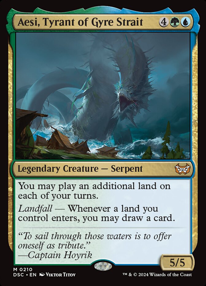 Aesi, Tyrant of Gyre Strait - Duskmourn: House of Horror Commander - 210