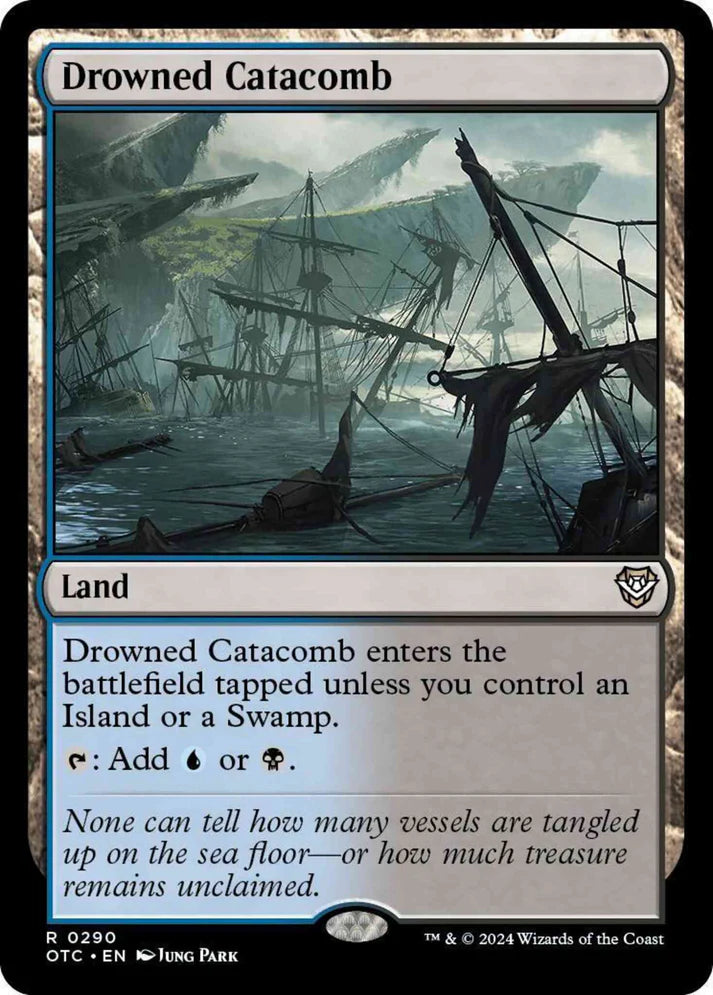 Drowned Catacomb - Outlaws of Thunder Junction: Commander - 290 (Non-Foil)
