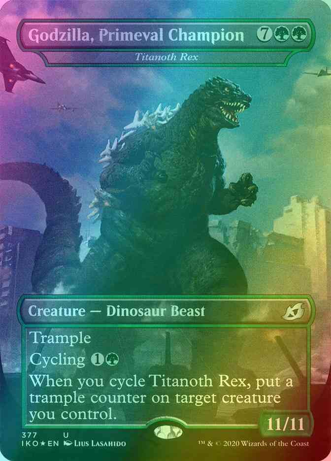 Godzilla, Primeval Champion - Ikoria: Lair of Behemoths: Alternate Art - 377