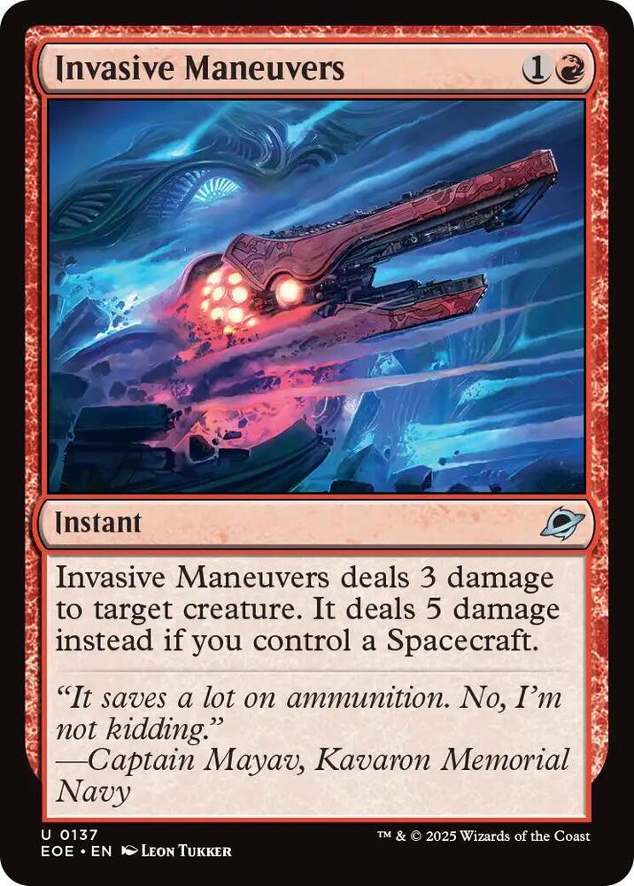 Invasive Maneuvers - Edge of Eternities (EOE) - 137