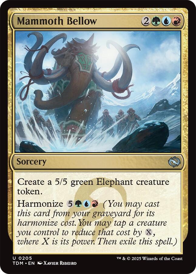 Mammoth Bellow - Tarkir: Dragonstorm - 205