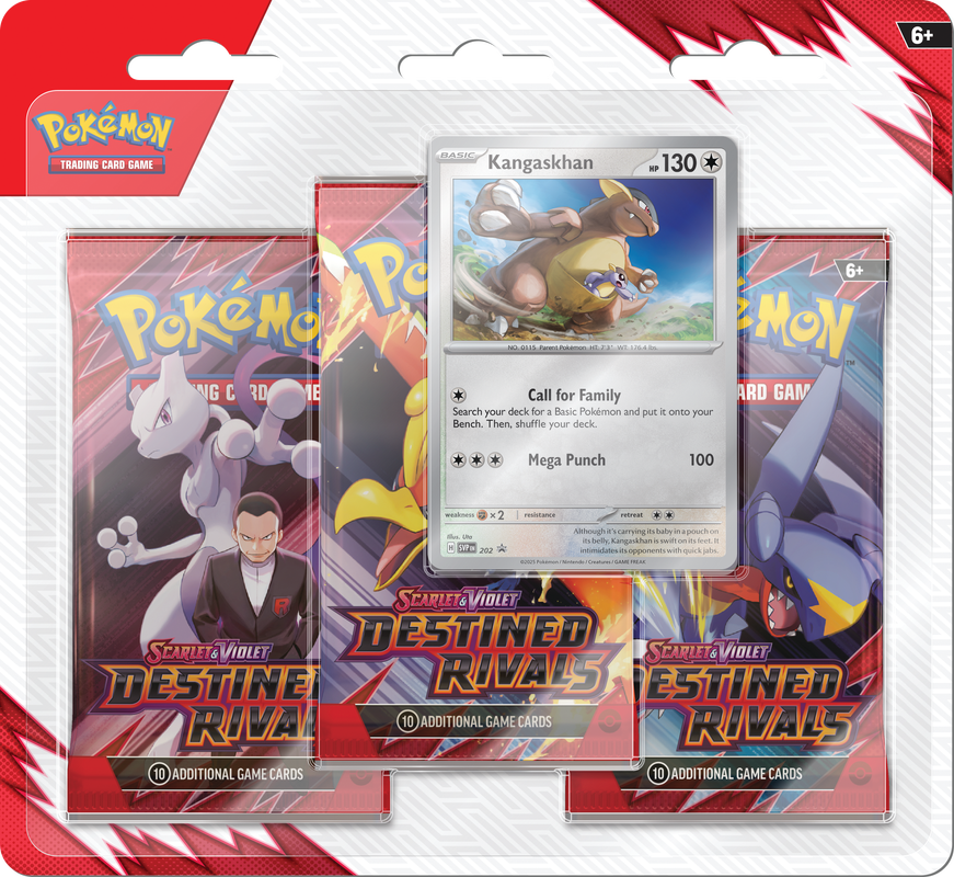Pokemon SV10 Destined Rivals 3 Pack Blister Pokemon SV10 Destined Rivals 3 Pack Blister