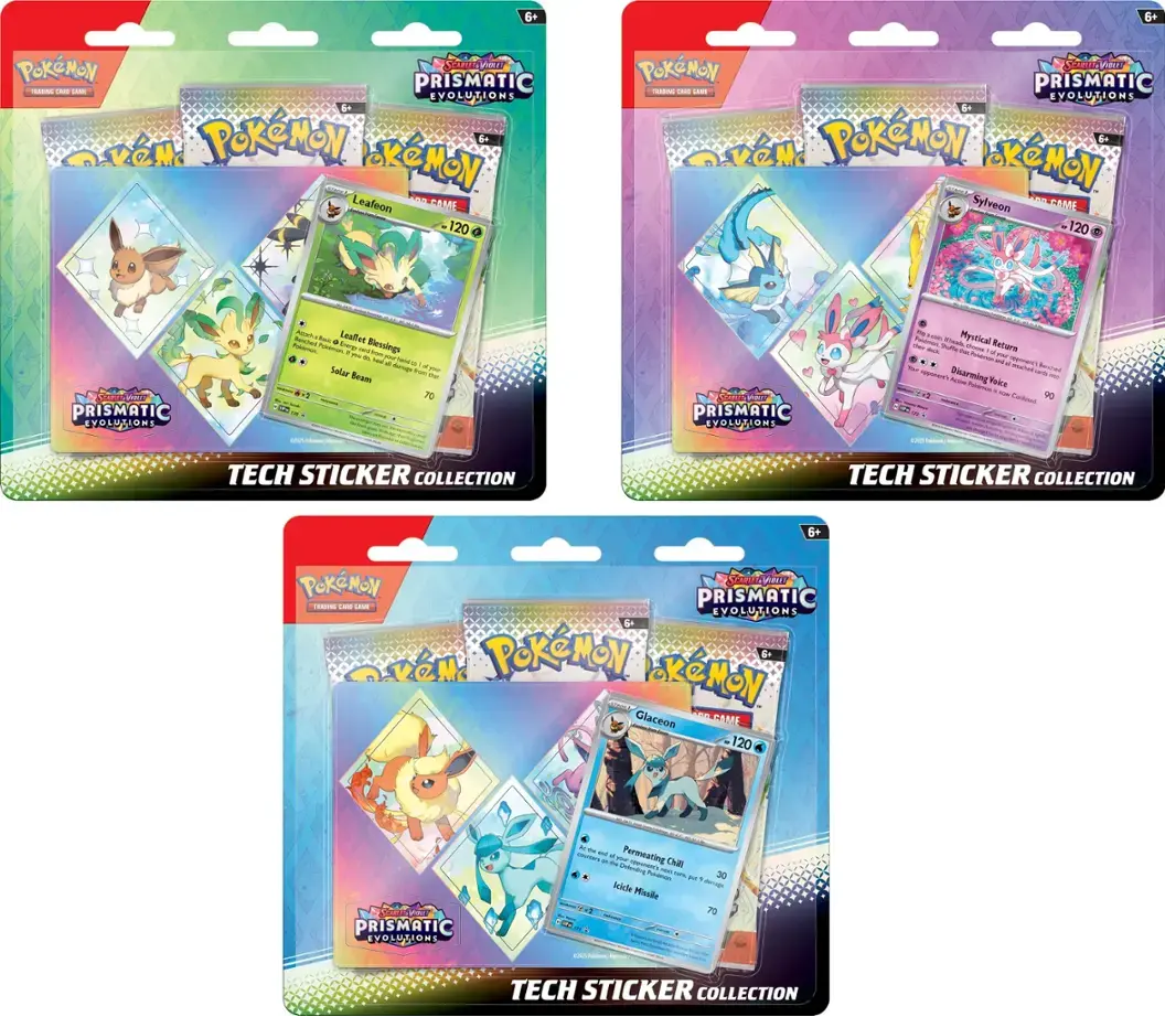 Pokemon SV8.5 Prismatic Evolutions Tech Sticker Collection