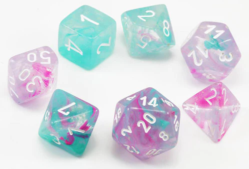 Chessex: Polyhedral 7-Dice Set - Nebula