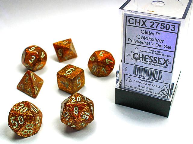 Glitter 7-Die Set Gold/Silver