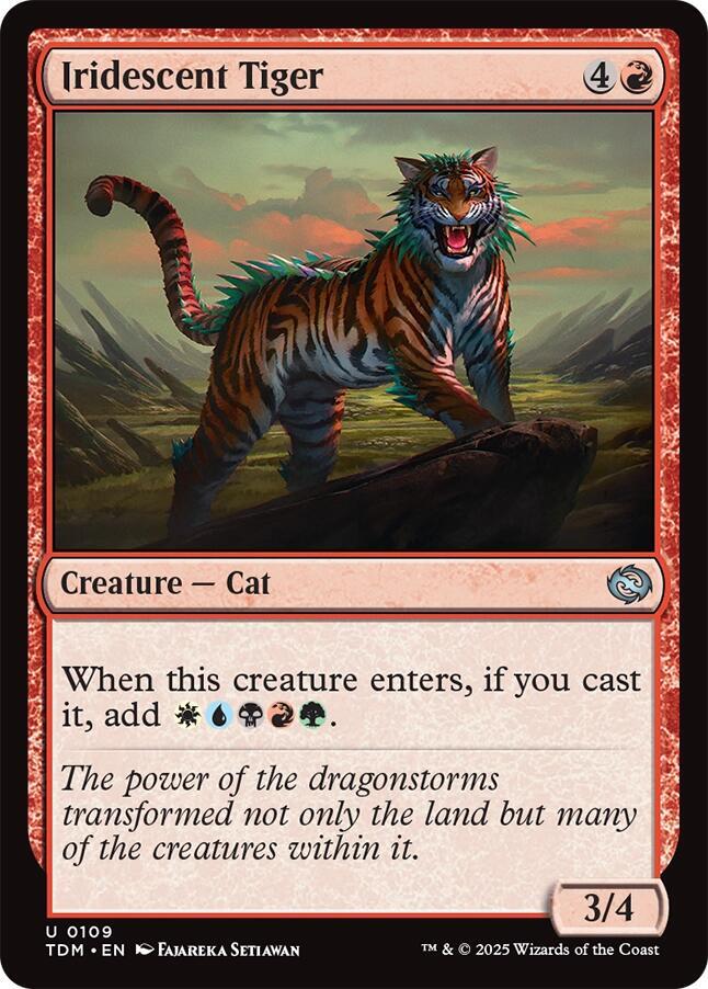 Iridescent Tiger - Tarkir: Dragonstorm - 109