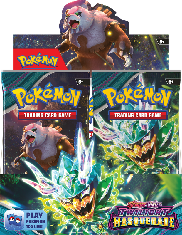 sv6 booster box Pokemon Twilight Masquerade Pack Size:50 teal toploader binder Each Pokémon TCG booster Wedding Card Trainers Pokemon