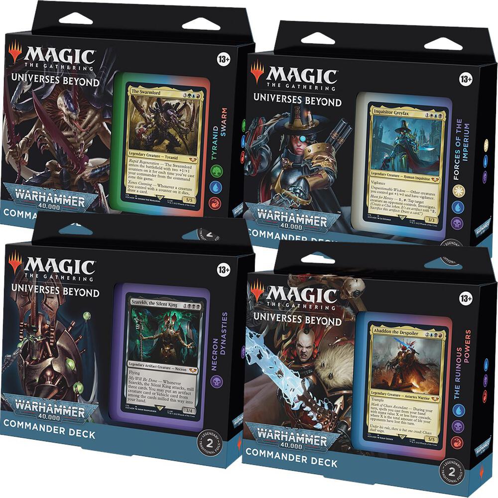 Universes Beyond: Warhammer 40,000 - Commander Deck - Set of 4 **Pre Order**