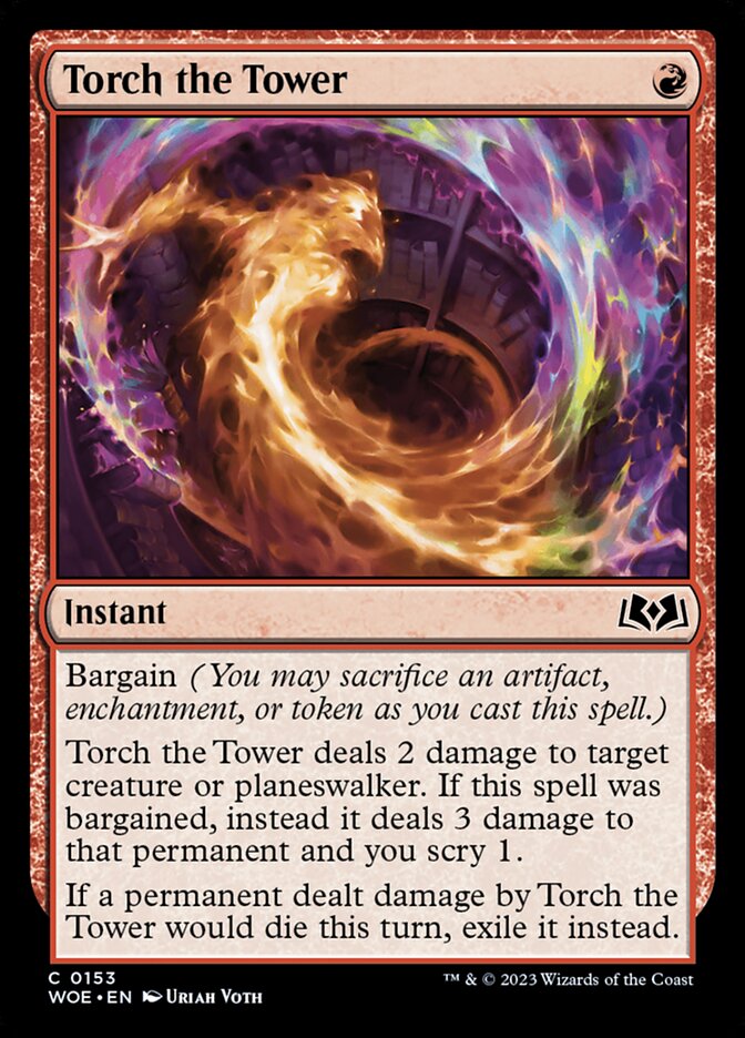 Torch the Tower (foil) - Wilds of Eldraine - 153
