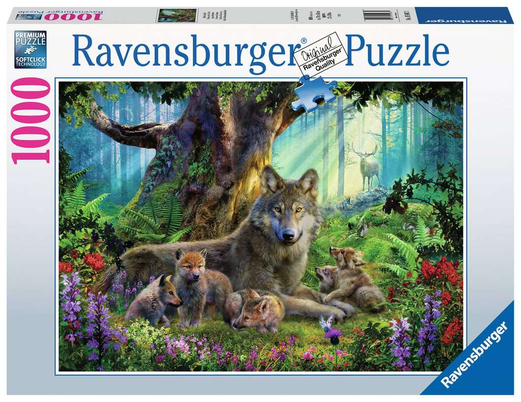 Wolves in the Forest (Famile wolf in het boss) - 1000pcs