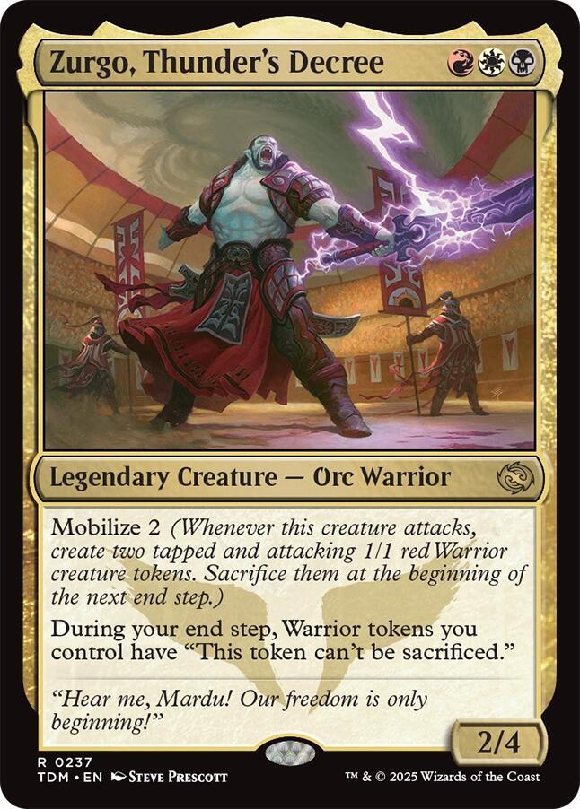 Zurgo, Thunder's Decree - Tarkir: Dragonstorm - 237