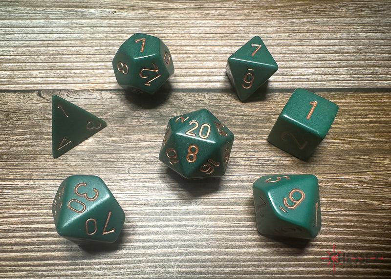 Opaque: 7Pc Dusty Green / Copper