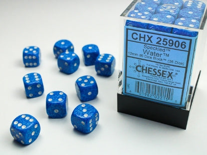 Chessex: 12mm 36D6 Dice Block - Speckled