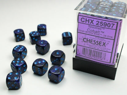 Chessex: 12mm 36D6 Dice Block - Speckled