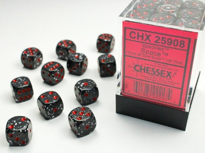Chessex: 12mm 36D6 Dice Block - Speckled
