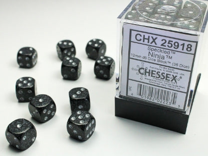 Chessex: 12mm 36D6 Dice Block - Speckled