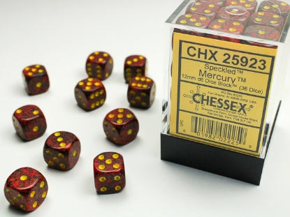 Chessex: 12mm 36D6 Dice Block - Speckled