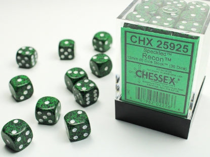Chessex: 12mm 36D6 Dice Block - Speckled