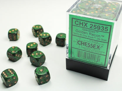 Chessex: 12mm 36D6 Dice Block - Speckled