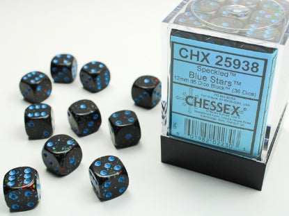 Chessex: 12mm 36D6 Dice Block - Speckled