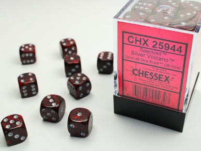 Chessex: 12mm 36D6 Dice Block - Speckled