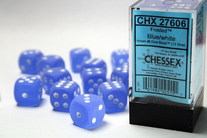 Chessex: 16mm 12D6 Dice Block - Frosted